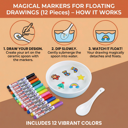 Magical Markers for Floating Drawings (12 Pieces)