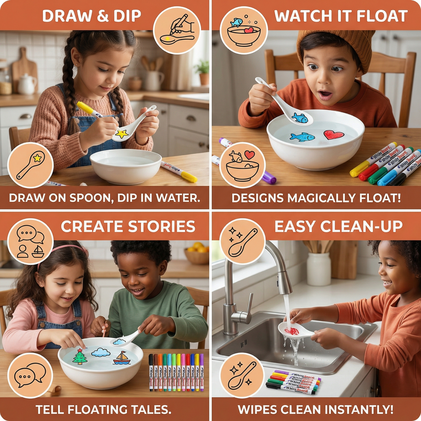 Magical Markers for Floating Drawings (12 Pieces)