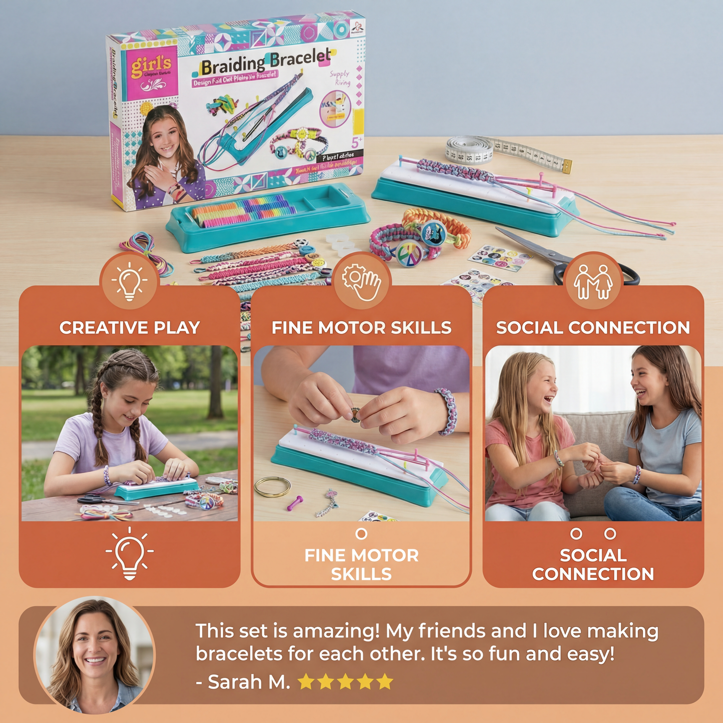 Creative Bracelet Weaving Set