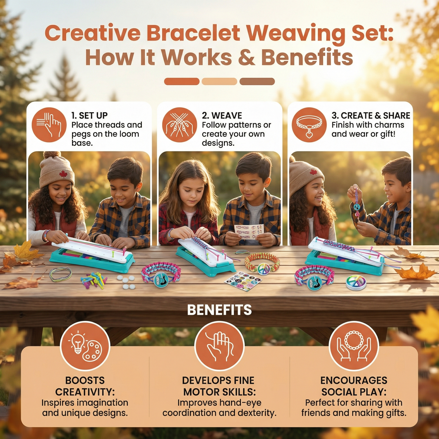 Creative Bracelet Weaving Set