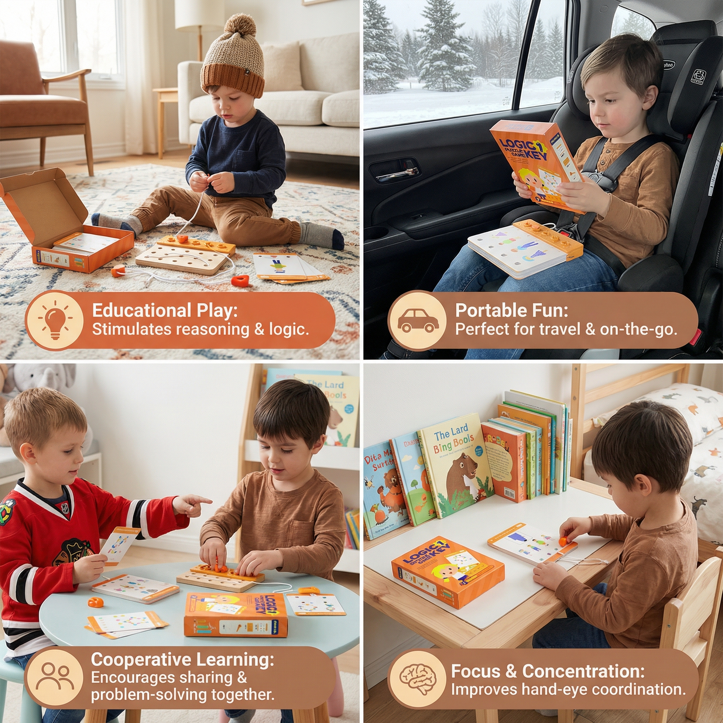 Logic Key Puzzle Game for Kids