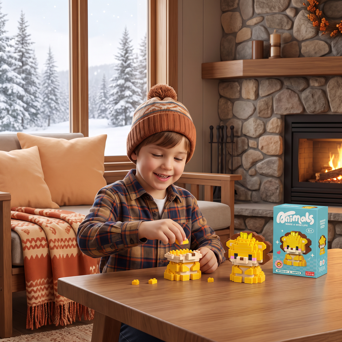 Adorable Animal Building Blocks Advent Calendar for Kids