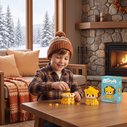 Adorable Animal Building Blocks Advent Calendar for Kids