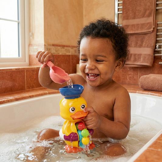 Water Wheel Rubber Duck Toy