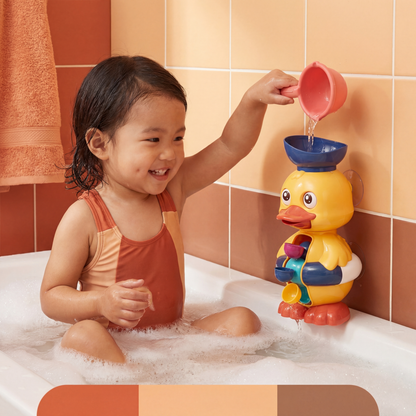 Water Wheel Rubber Duck Toy