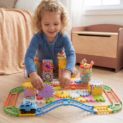 Rotating Montessori Gear Building Toy