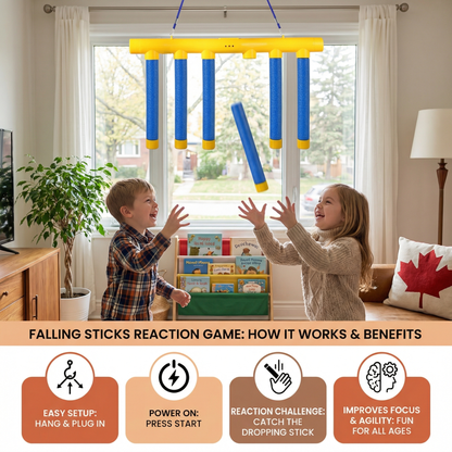 Falling Sticks Kids Reaction Game