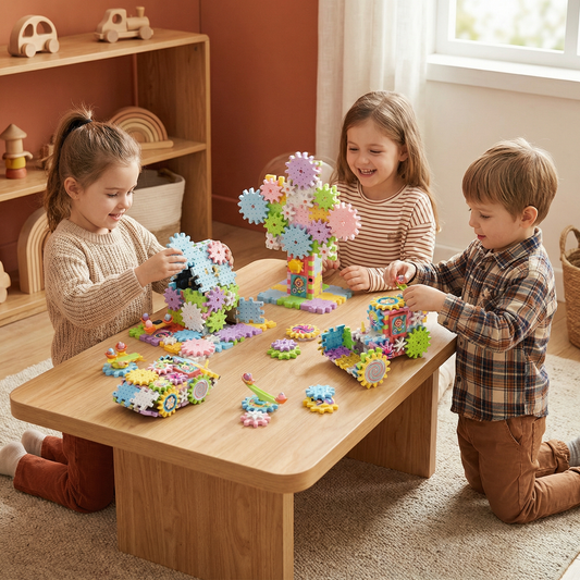 Rotating Montessori Gear Building Toy