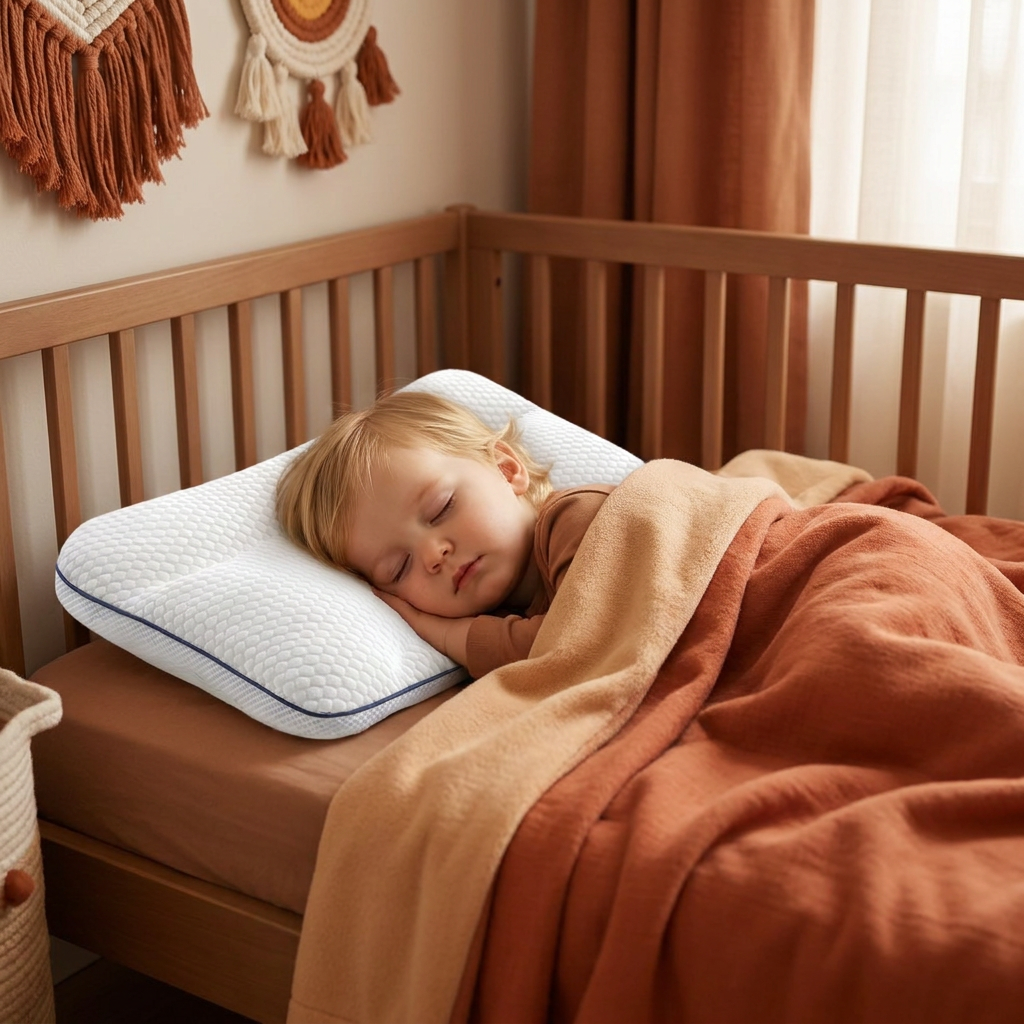 Ergonomic Neck Support Memory Foam Kids Pillow