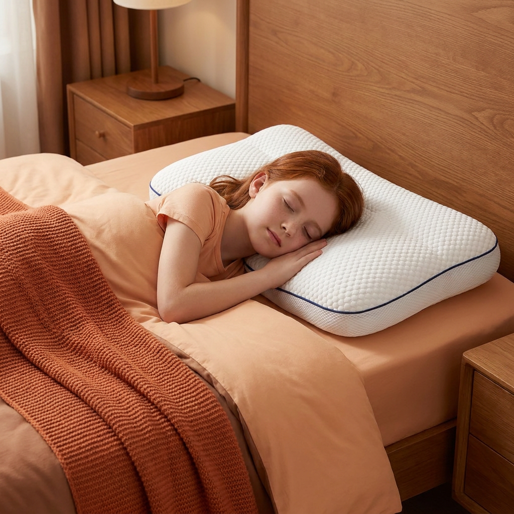 Ergonomic Neck Support Memory Foam Kids Pillow