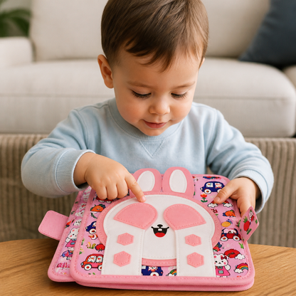 Montessori Touch & Feel Sensory Busy Book for Toddlers