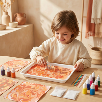 Creative Marble Watercolor Painting Play Set