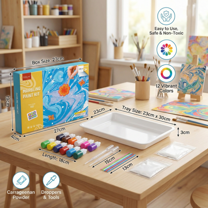 Creative Marble Watercolor Painting Play Set