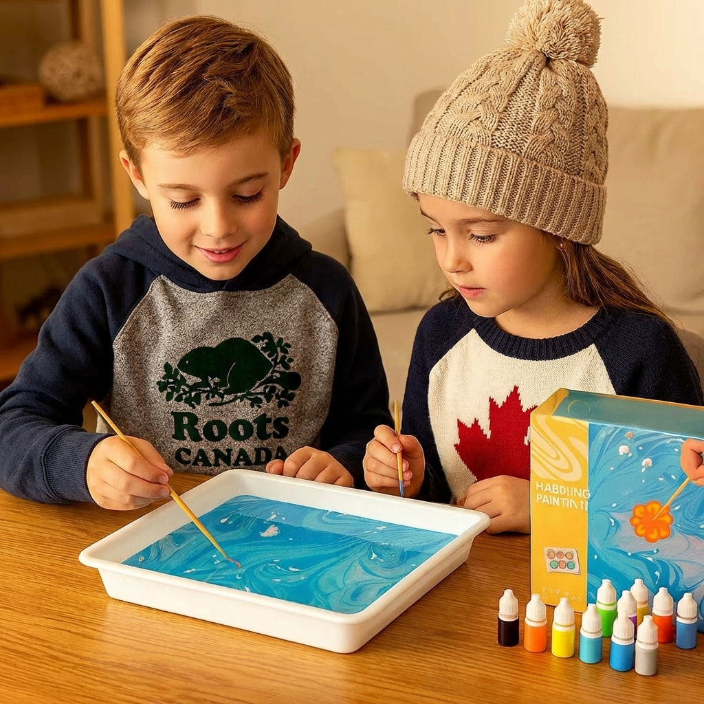 Creative Marble Watercolor Painting Play Set
