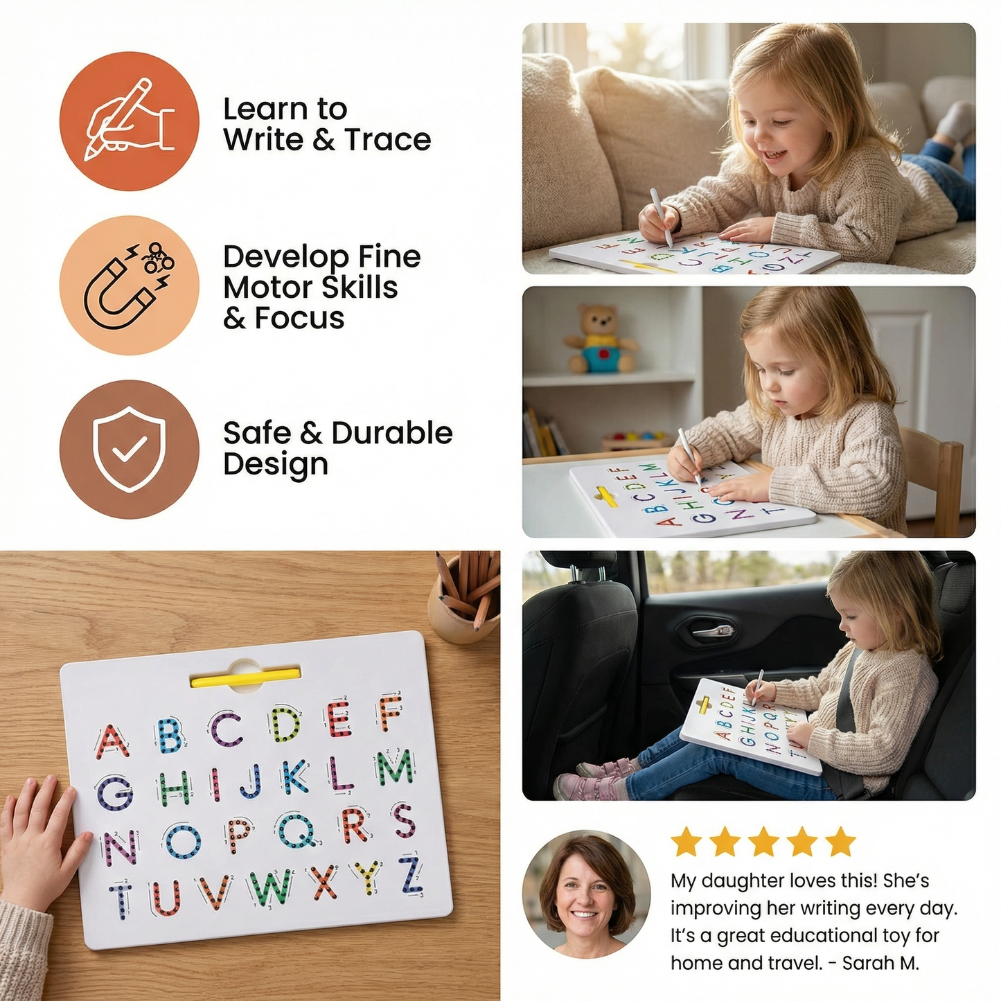 Educational Magnetic Ball Writing Learning Board