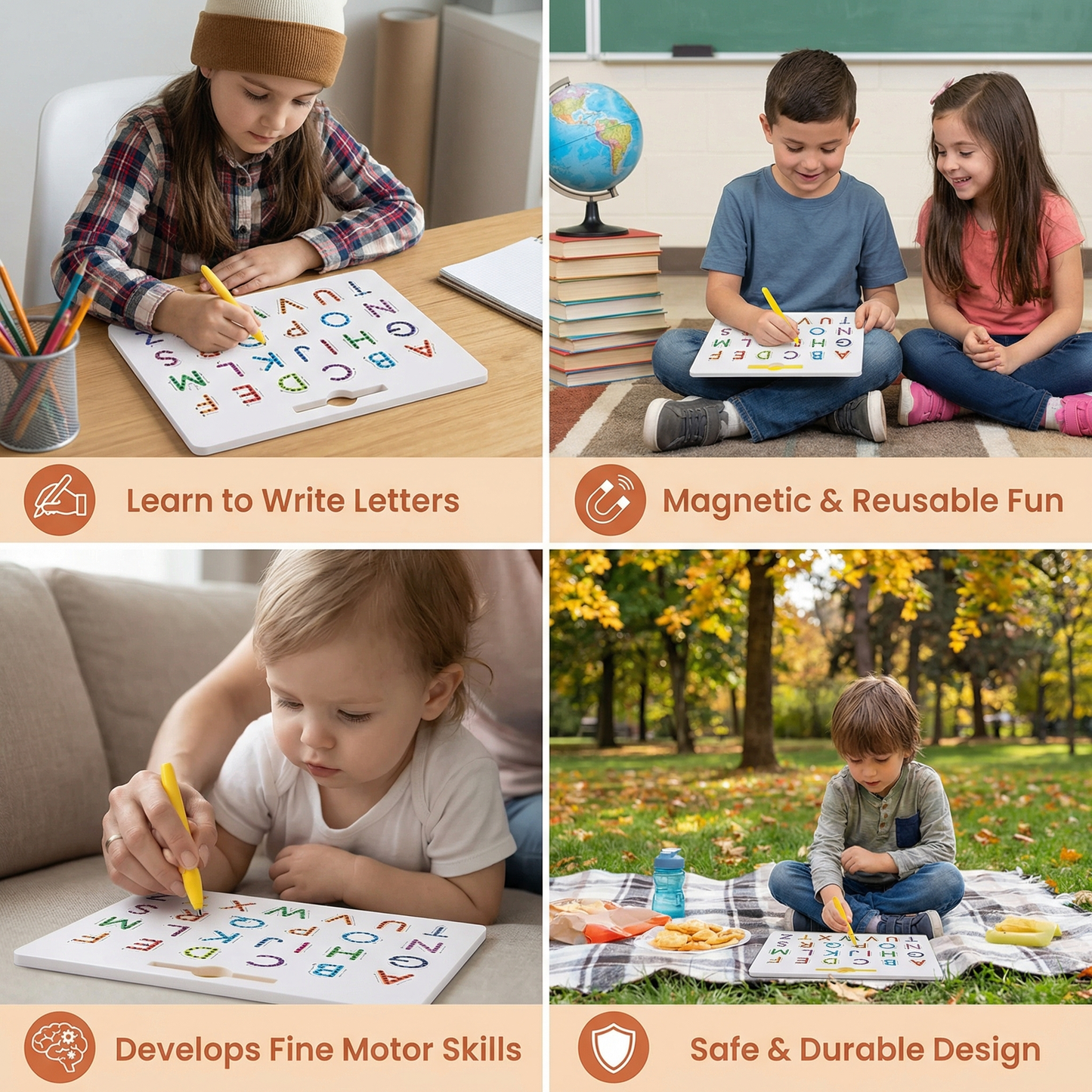 Educational Magnetic Ball Writing Learning Board
