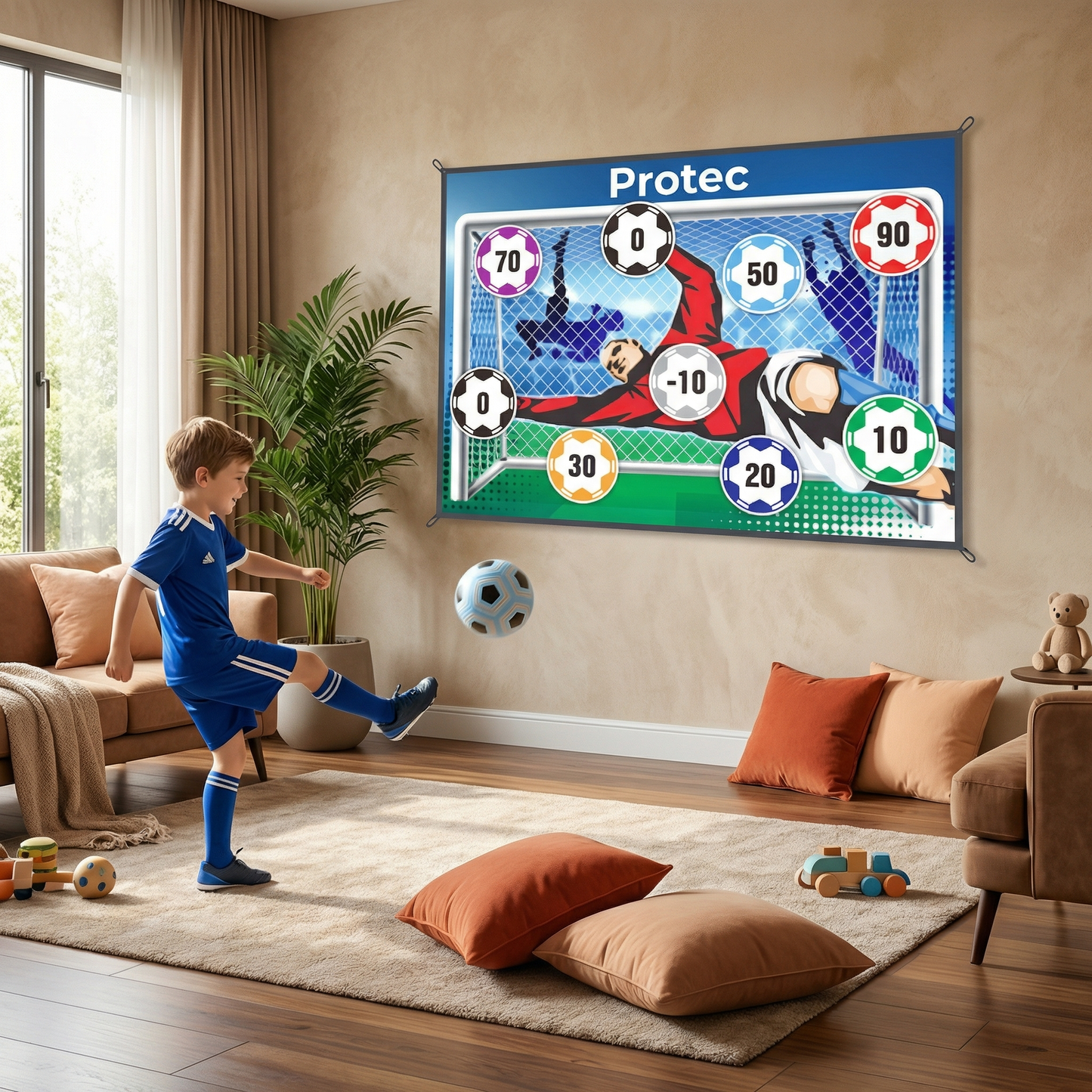 Safe Soccer Goal Shooting Wall for Home
