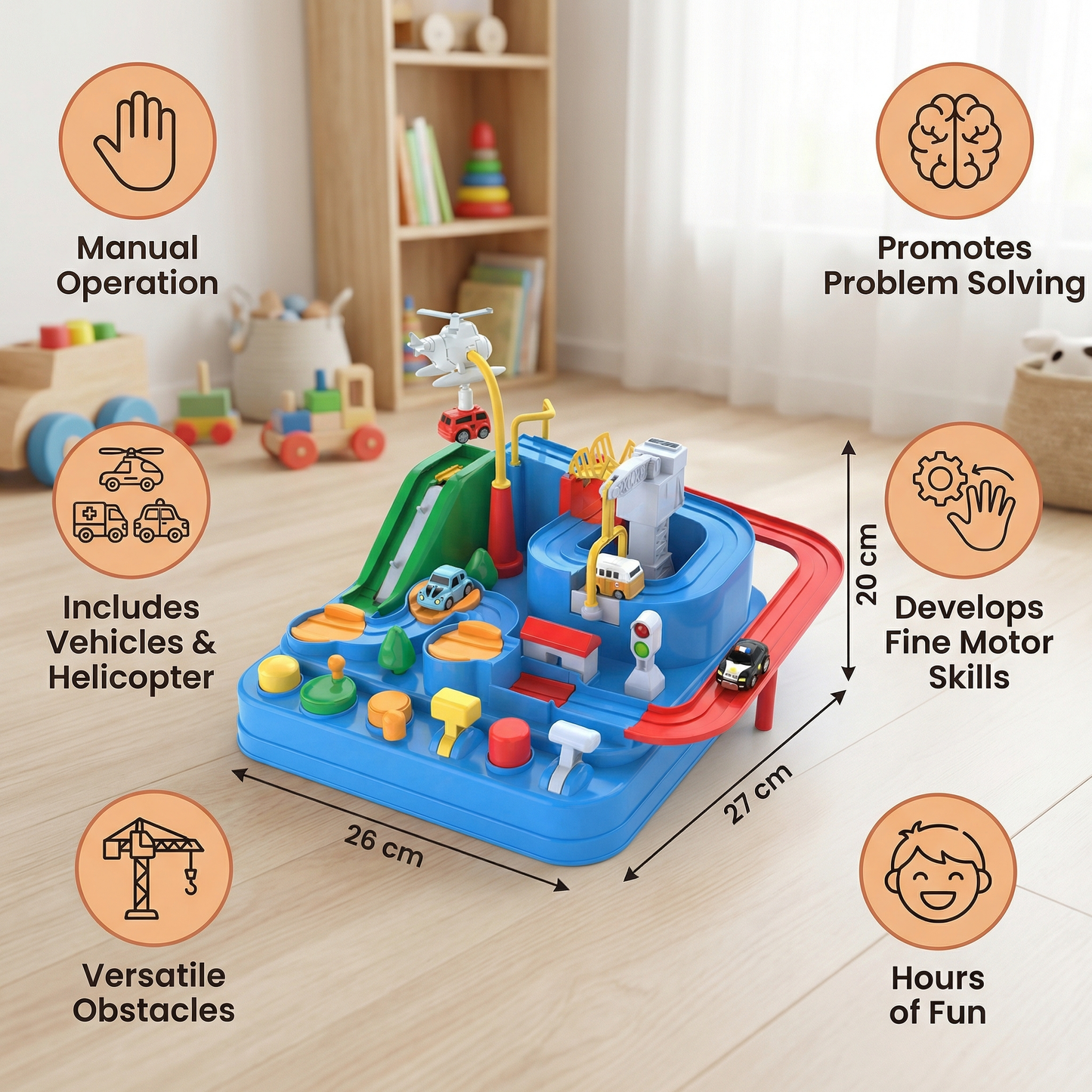 Educational Vehicle Dexterity Game for Kids