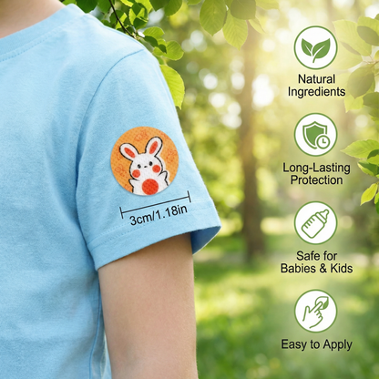 Natural Stickers for Mosquito Protection for Children and Babies (100 Pieces)