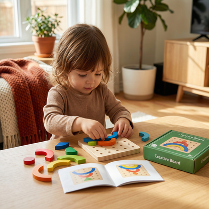 Creative Letters, Numbers, and Shapes Learning Board
