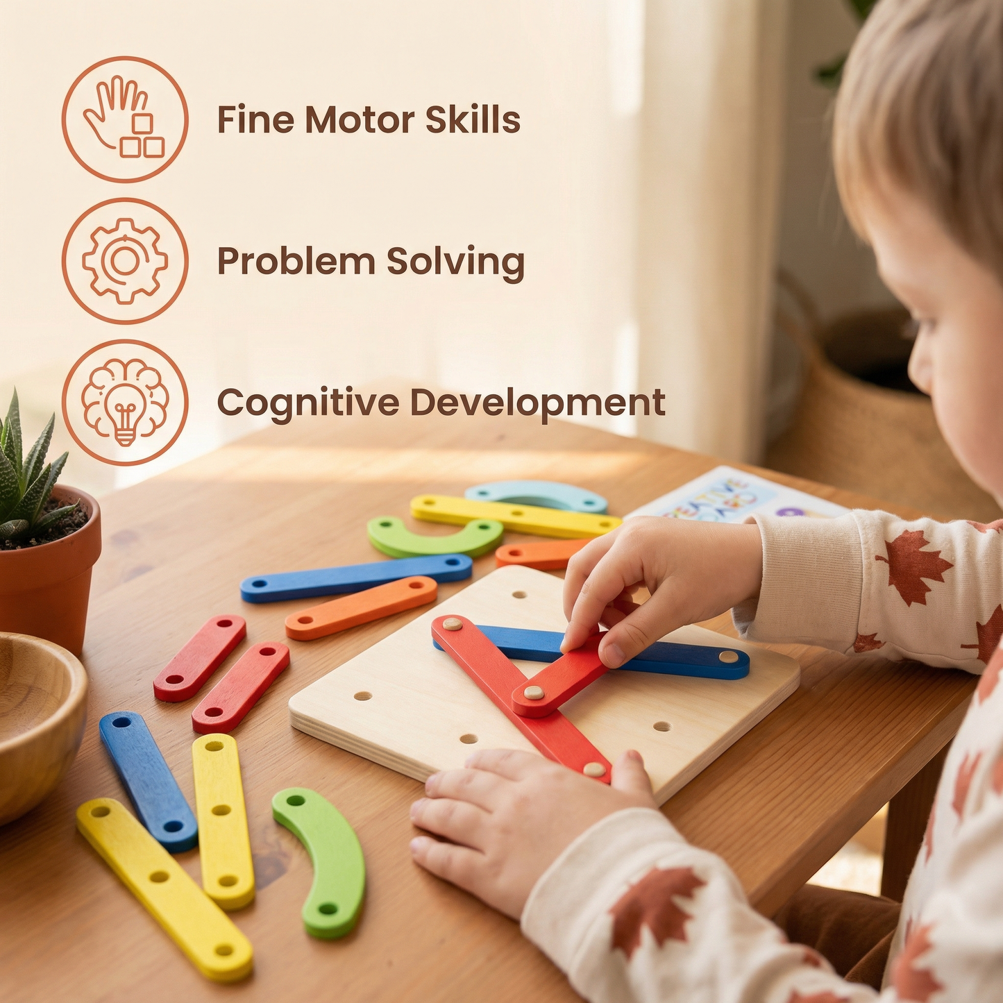 Creative Letters, Numbers, and Shapes Learning Board