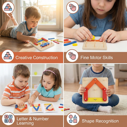 Creative Letters, Numbers, and Shapes Learning Board