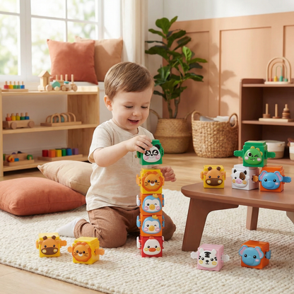 Educational Montessori Animal Stacking Set Building Toy