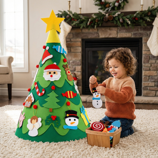 Montessori 3D Felt Christmas Tree