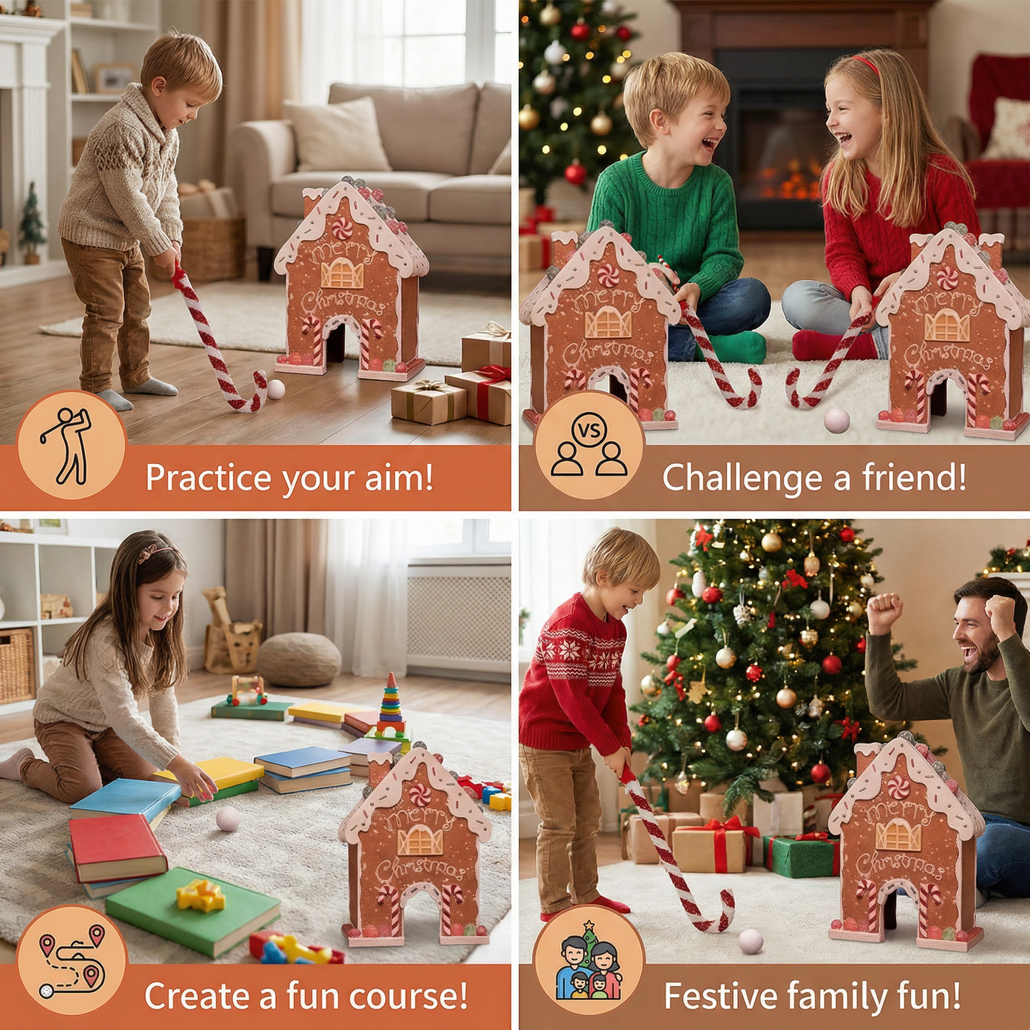 Gingerbread Golf Christmas Toy