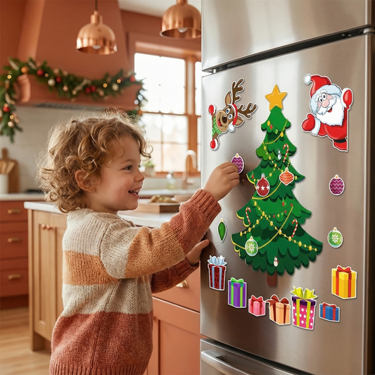 Christmas Montessori Magnetic Sticker Set for DIY Decorating