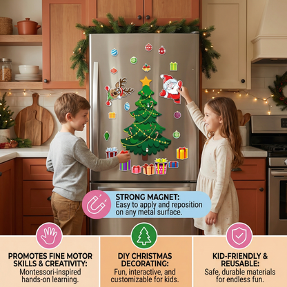 Christmas Montessori Magnetic Sticker Set for DIY Decorating