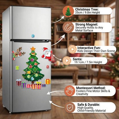 Christmas Montessori Magnetic Sticker Set for DIY Decorating
