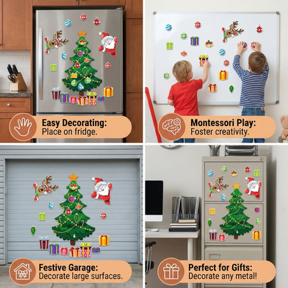 Christmas Montessori Magnetic Sticker Set for DIY Decorating