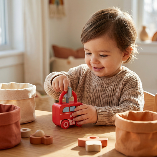 Montessori Key & Lock – Patterns and Colors Toy