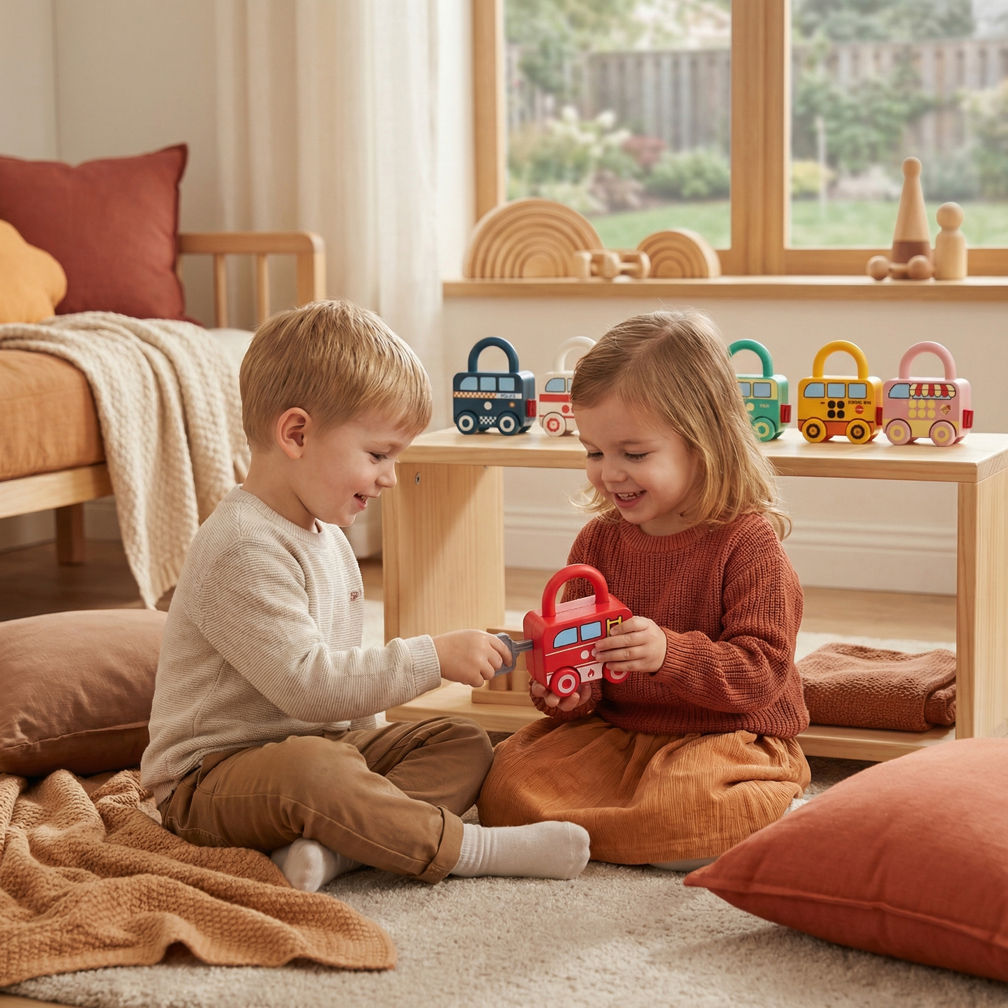 Montessori Key & Lock – Patterns and Colors Toy