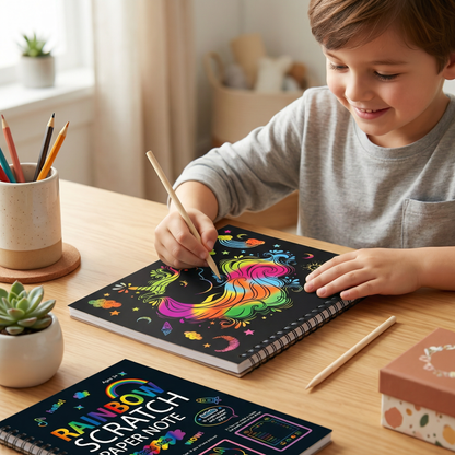 Magical Rainbow Scratch Paper