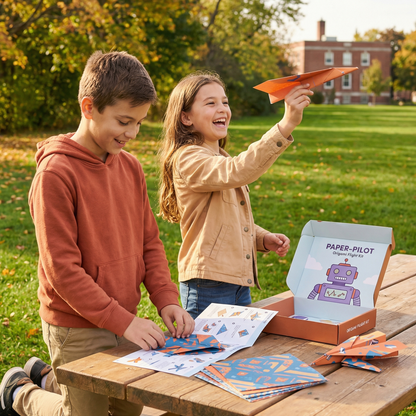 Origami Paper Airplane Building Set with Instructions