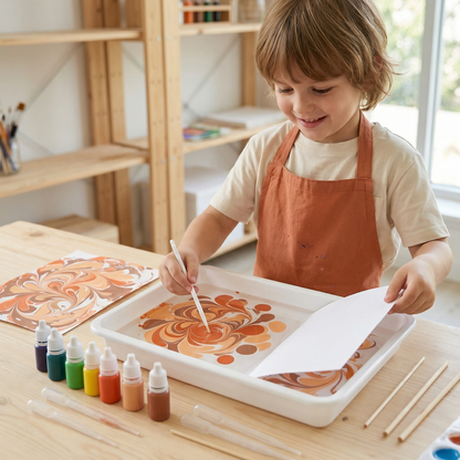 Creative Marble Watercolor Painting Play Set