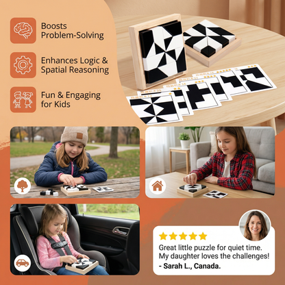 Two-Tone Logic Puzzle Game in Pocket Size