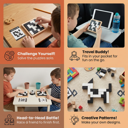 Two-Tone Logic Puzzle Game in Pocket Size