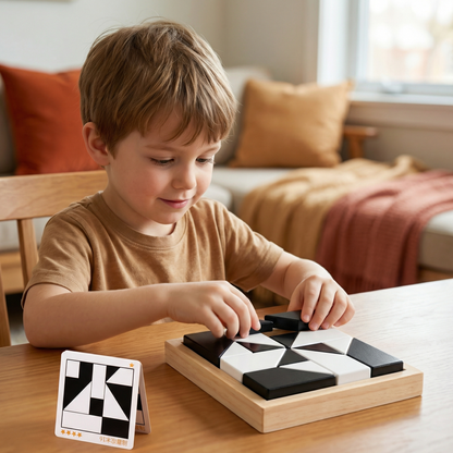 Two-Tone Logic Puzzle Game in Pocket Size
