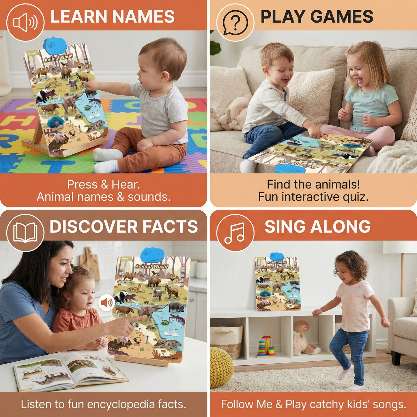 Talking English Learning Board for Kids
