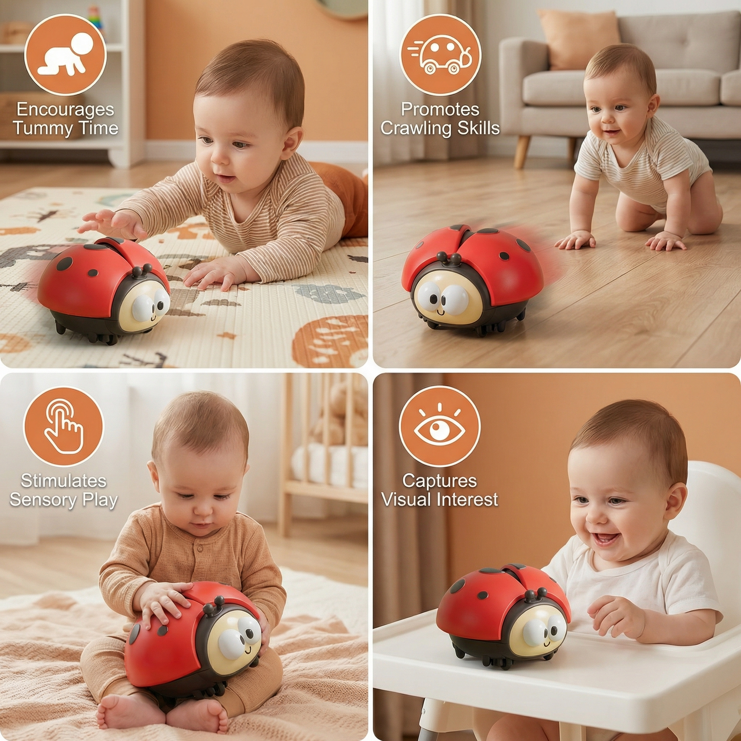 Ladybug Balloon Toy for Babies