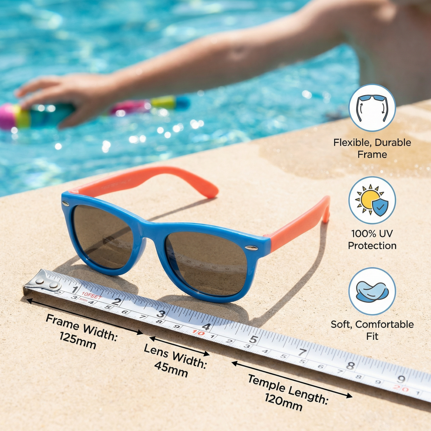 Kids Flex Sunglasses with Flexible and Durable Frame