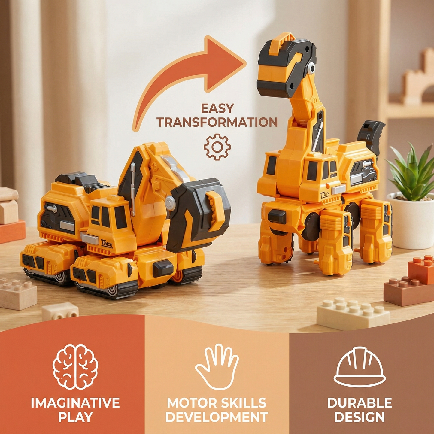 Transforming Dinosaur Cars