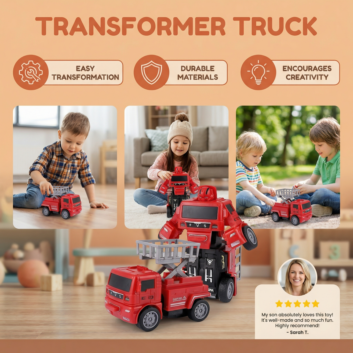 Transformer Truck Children's Toy