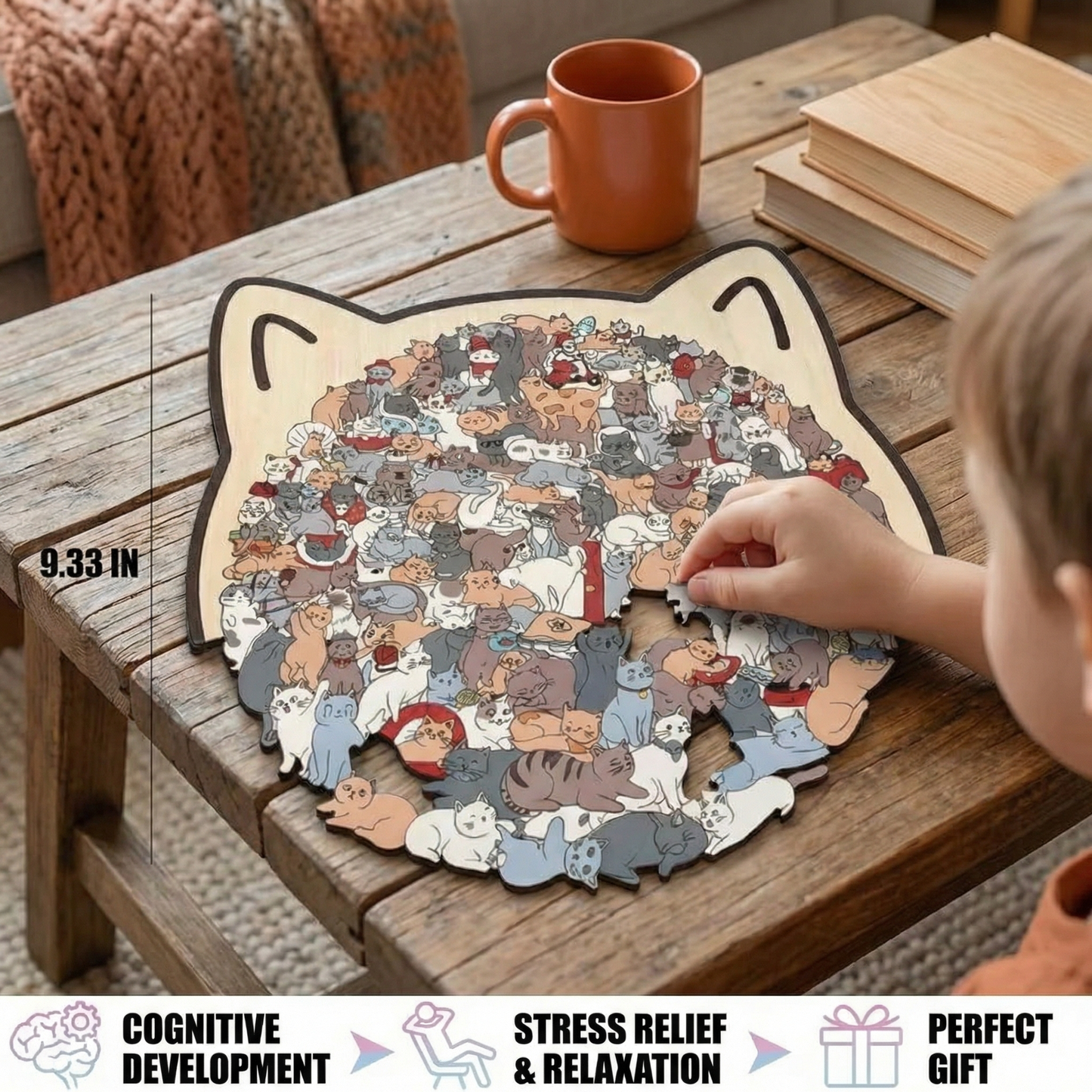 Wooden Cat Puzzle