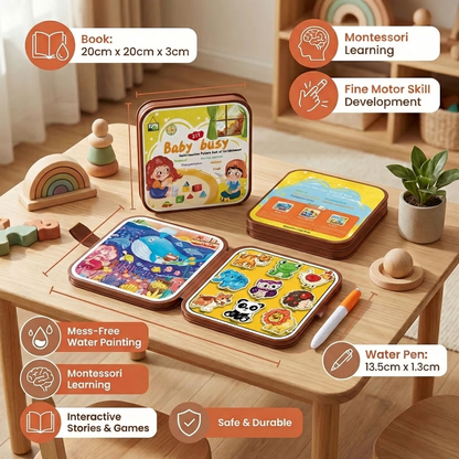 2-in-1 Magical Montessori Storybook for Coloring and Play