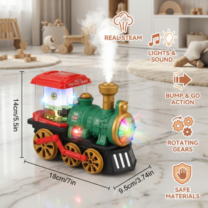Smart Children's Steam Locomotive with Real Steam