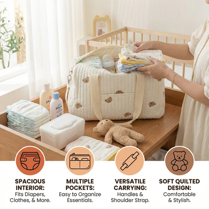 Large Mommy Baby Bag - Space for Everything Moms Need!
